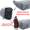 Fanny Pack Waterproof Waist Bag Pack Men Women Hip Bum Bag With Water Bottle Holder Adjustable Strap Suitable For Outdoors Workout Traveling Hiking Cycling Walking Pouch Bag
