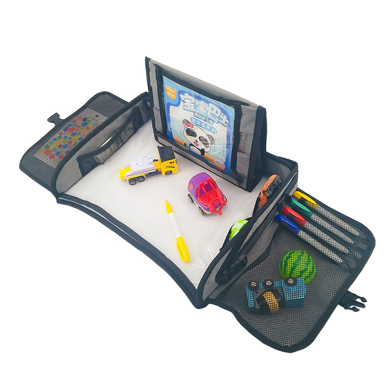 Multifunctional kids travel tray toddler car seat travel tray organizer for kids