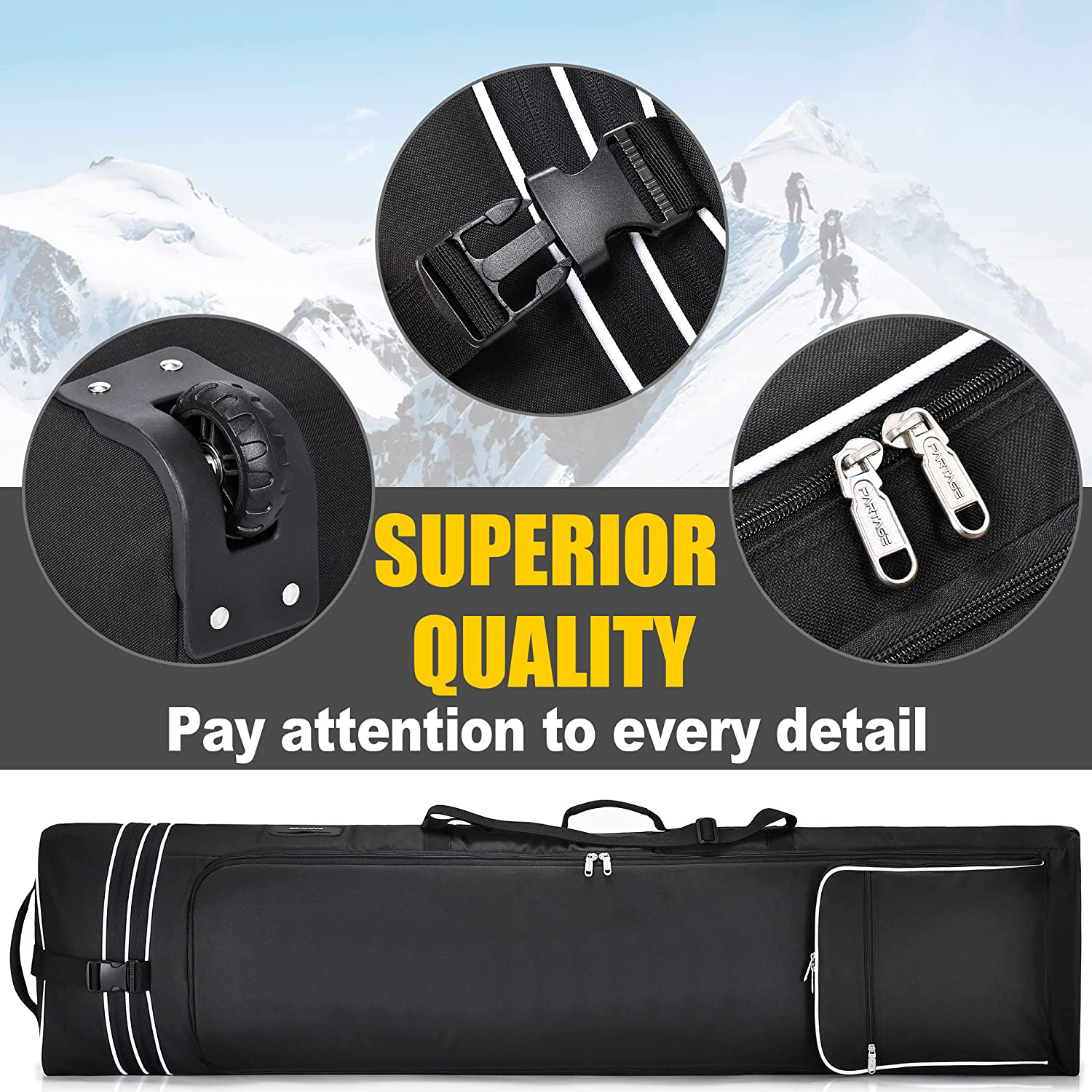 Multifunctional Factory Outdoor Sport Snowboard Bag Camping Hiking Knapsack lightweight Snowboard Bag