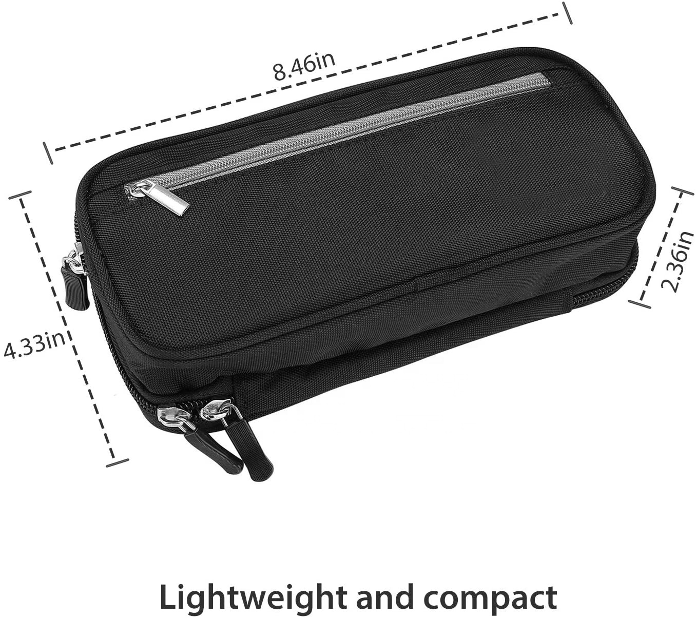 Pencil Case Pen Bag Two Layers Capacity Durable Stationery Holder for School Supplies Office Storage Desk Organizing Bag