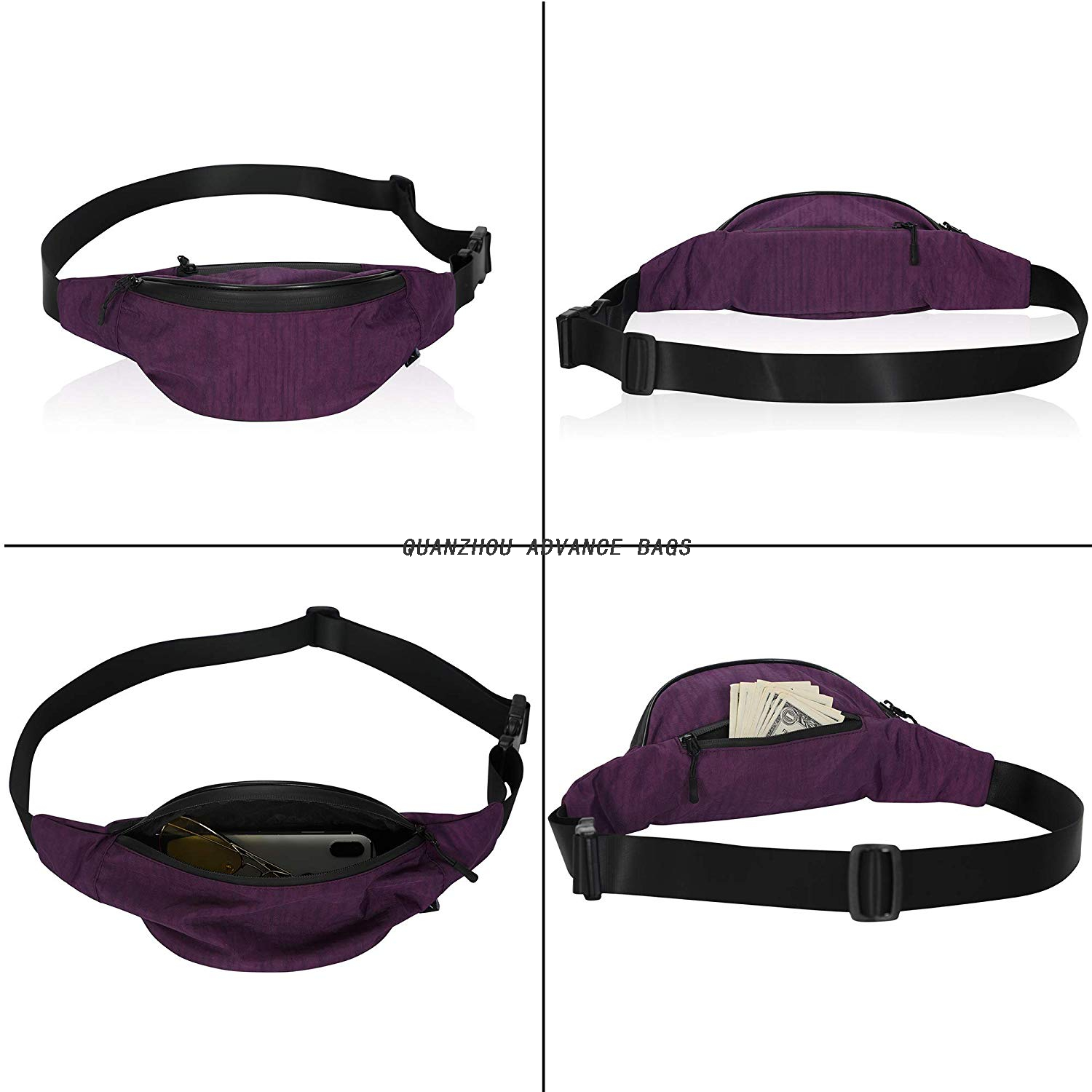 Wholesale promotion Outdoor Sports Running Hiking Custom Logo Simple Men Women Casual Waist Bag Fanny Pack