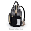 Portable Practical Mommy Bag Diaper Backpack With Bottle Pockets Easy-grab Multiple Storage Backpack