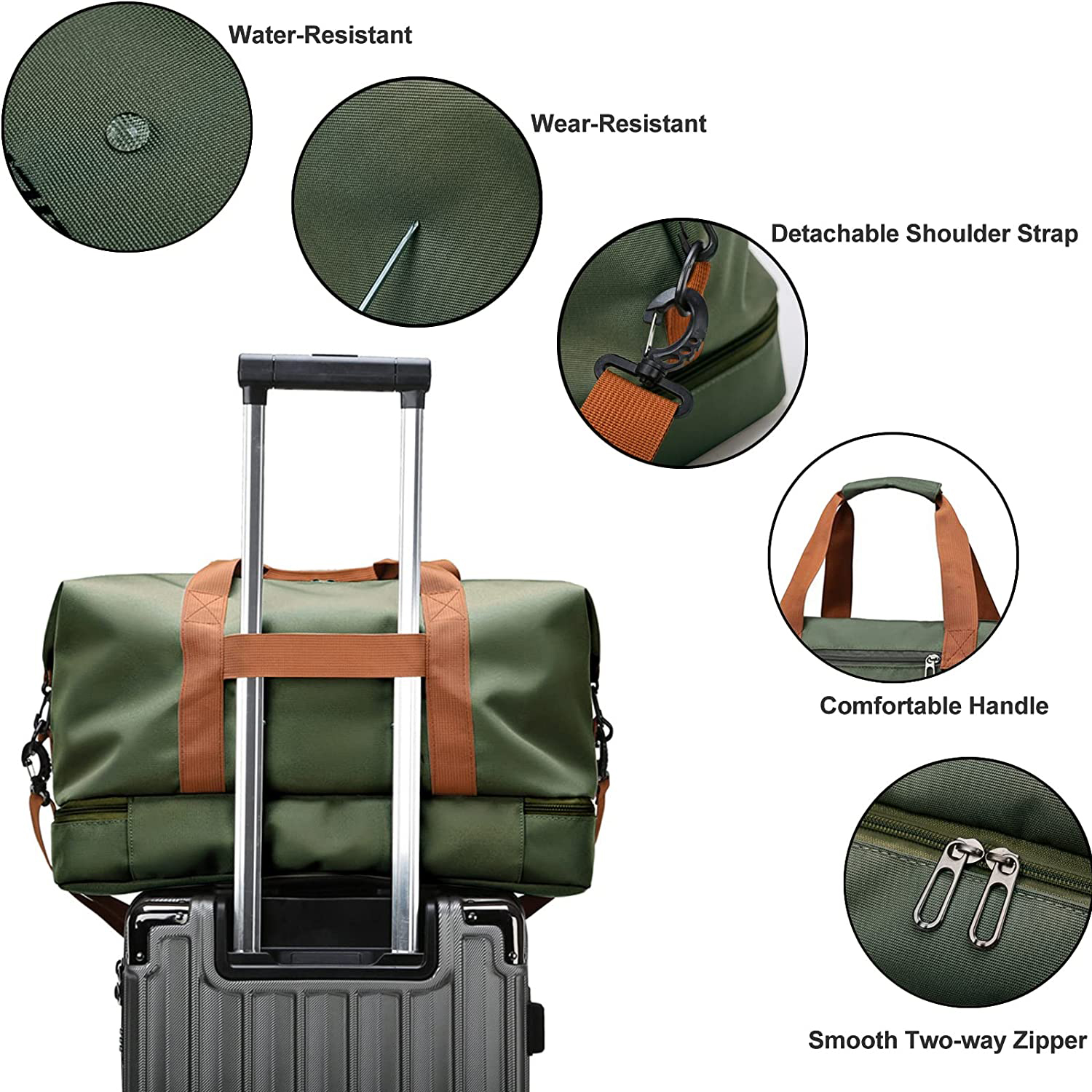 Travel Bag Gym Bag Sports bag Outdoor bag Duffel Bags Durable Waterproof Fitness Workout bag Tote bag Handbag