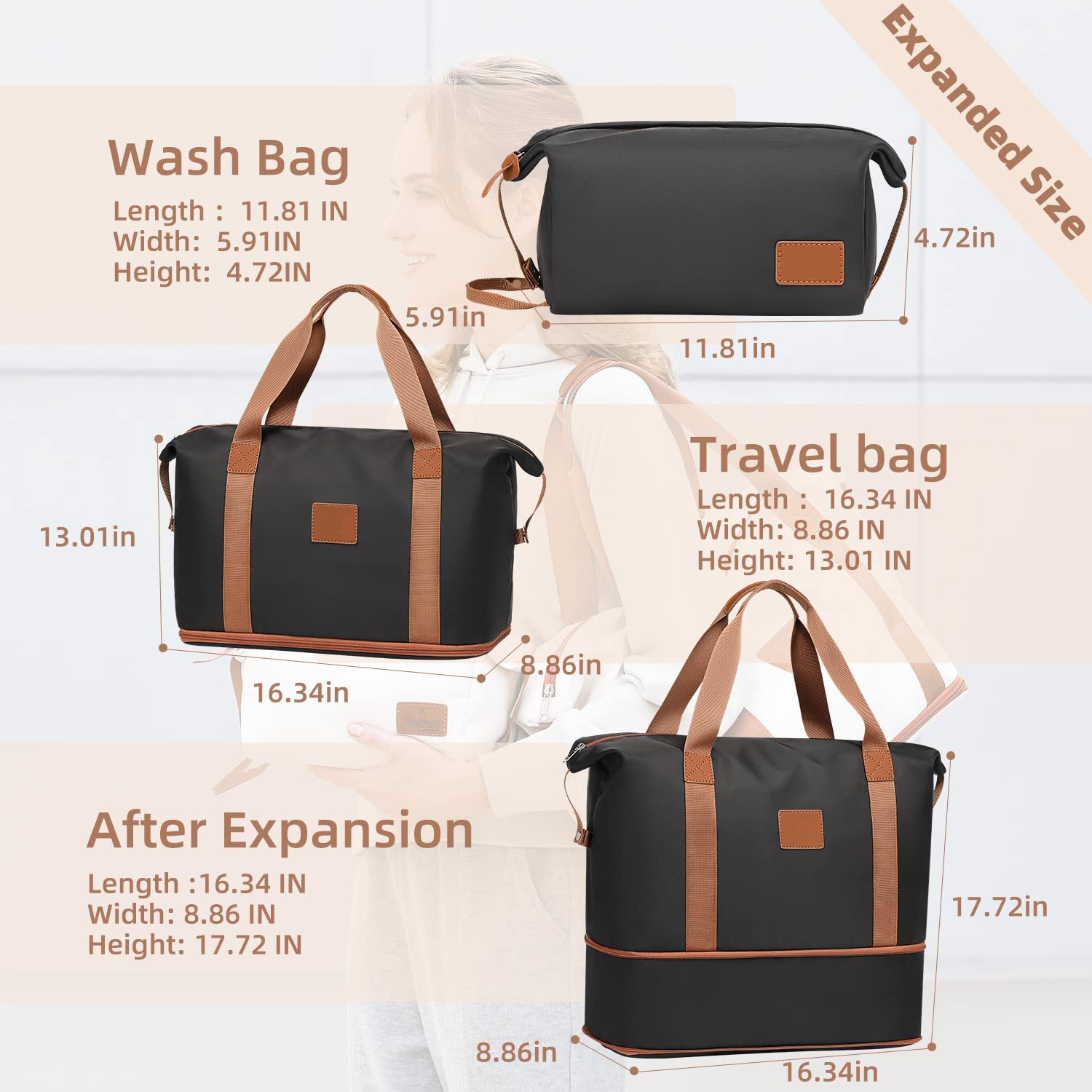 Travel Bag Gym Bag Sports bag Outdoor bag Duffel Bags Durable Waterproof Fitness Workout bag Tote bag Handbag