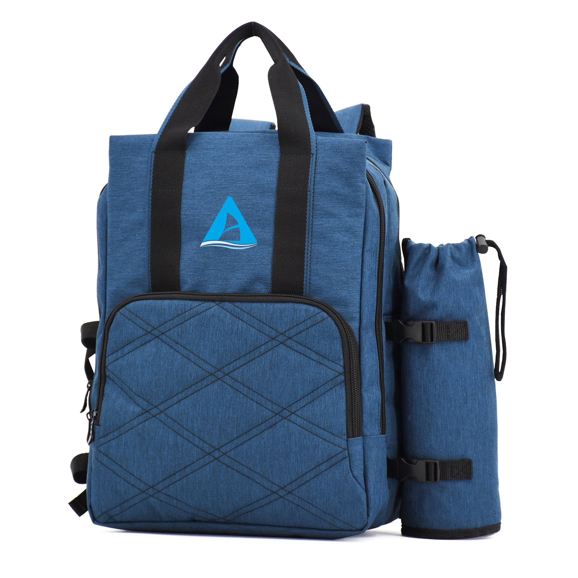 Advance Custom Eco-Friendly Recycled Picnic Bag Tote Handbag Large Capacity Outdoor Travel Picnic Storage Backpack