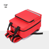 Custom Large Capacity Oxford Portable Emergency Vehicle First Aid Storage Backpack with Zipper Closure and Shoulder Strap