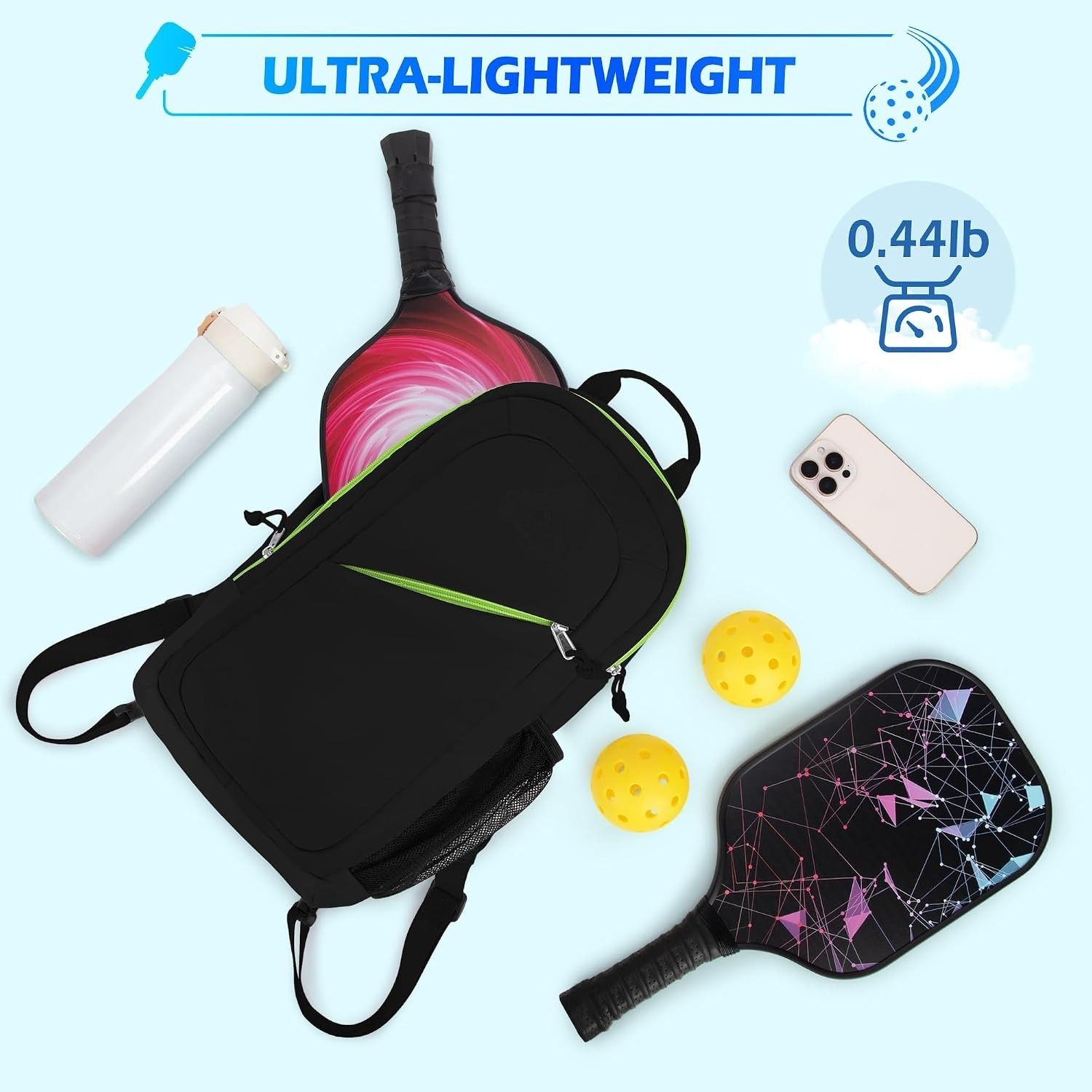 Custom Logo Pick Racket Storage Bag ultra Light Lightweight Outdoor Sports Waterproof Multifunctional and Lightweight Sports Bag