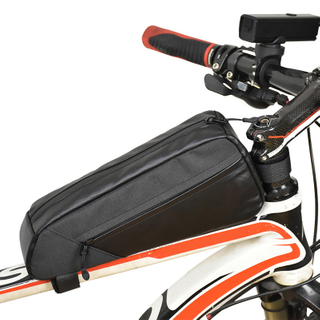 Manufacturer Direct Sales Black Bicycle Top Tube Bag Waterproof Road Bike Front Frame Bag for Outdoor Riding