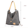 Factory Price Retro Canvas Women's Daily Tote Bag Convertible Backpack Portable Casual Shopping Shoulder Bags 