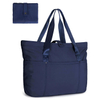 Wholesale Customized 20L Foldable Tote Bag Lightweight Water-resistant Solid Color Shoulder Bag for Ladies' Daily Shopping