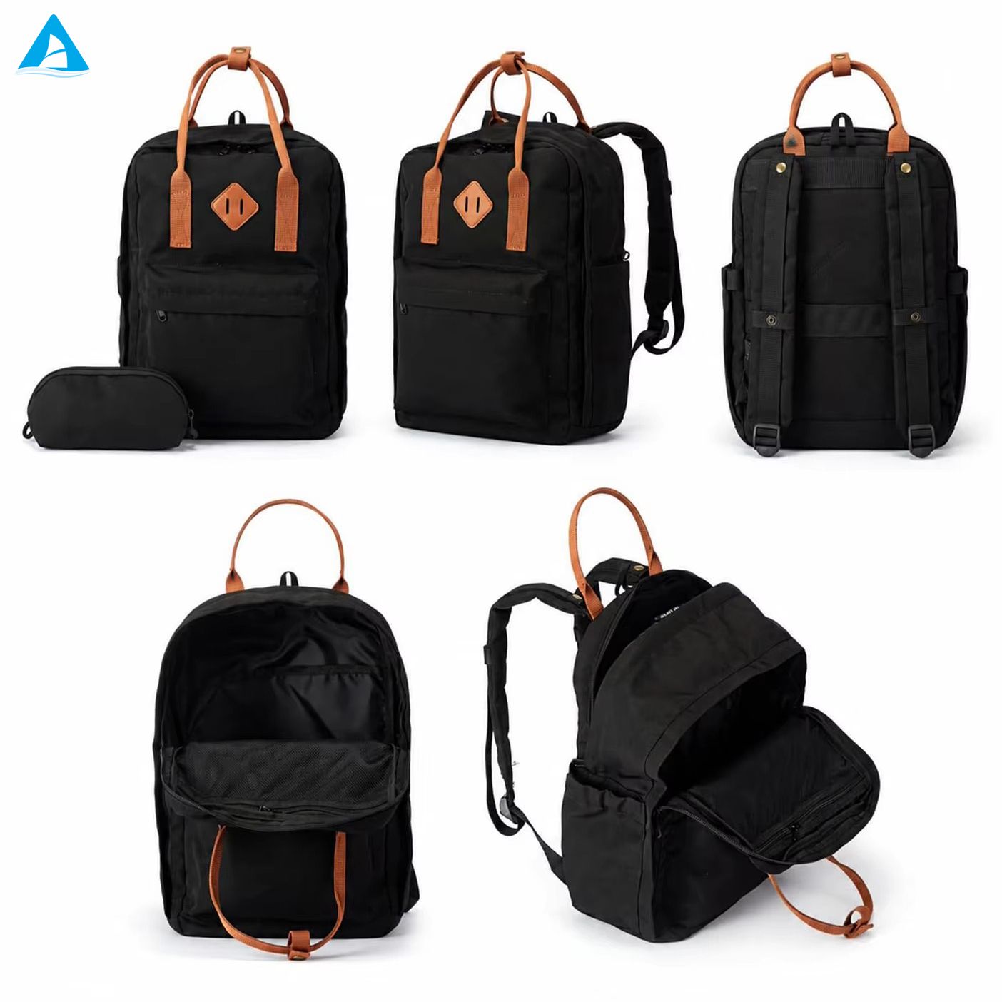 Fashion Simple Backpack for Men Women Student Computer Bag 20-36L Capacity for Commuting & Outdoor Travel