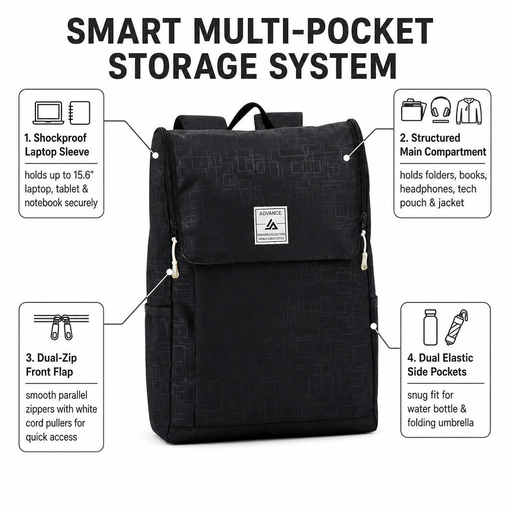 Wholesale Customized Eco-Friendly Recycled Computer Backpack Water Resistant Portable Student Backpack for Unisex