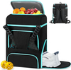 Advance 33L Water Resistant Pickleball Tennis Racket Sports Backpack Zipper Closure Separate Shoe Compartment Laptop Sleeve