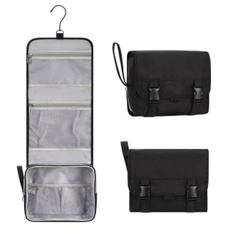 Customized Fashion Waterproof Hanging Toiletry Bag Large Capacity Portable Travel Cosmetic Folding Bags for Men Women