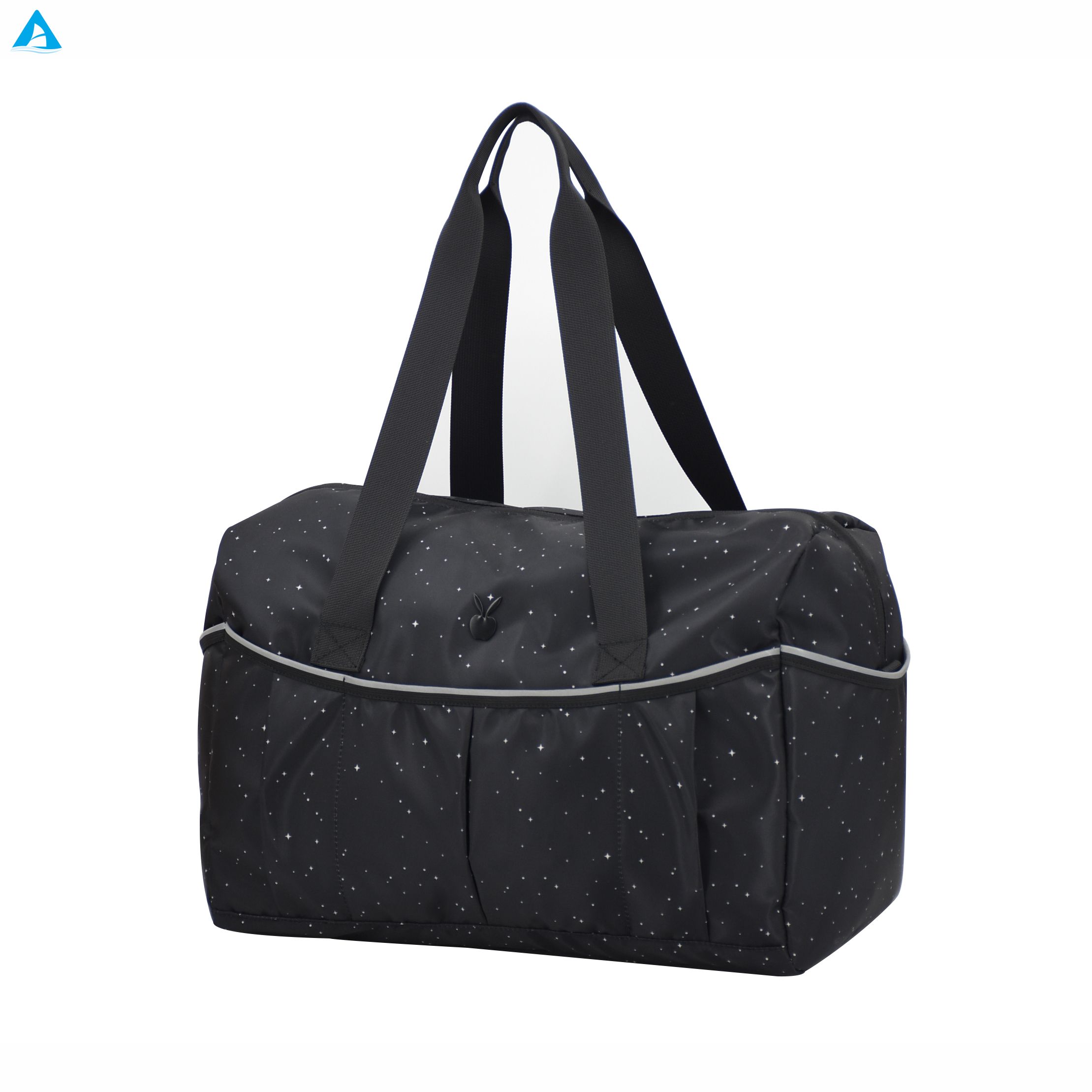 Fashion Star Pattern Waterproof Nylon Sports Duffle Bag Large Capacity Ladies Gym Travel Bag Portable Weekend Handbag