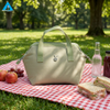 Cute Lunch Bag Reusable Polyester Thermal Cooler Tote Bag Portable Handbag for Work Picnic School Food Storage