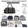 Custom Large Capacity Travel Handbag Airline Approved Carry on Duffle Bag with Adjustable Shoulder Strap for Business Trips