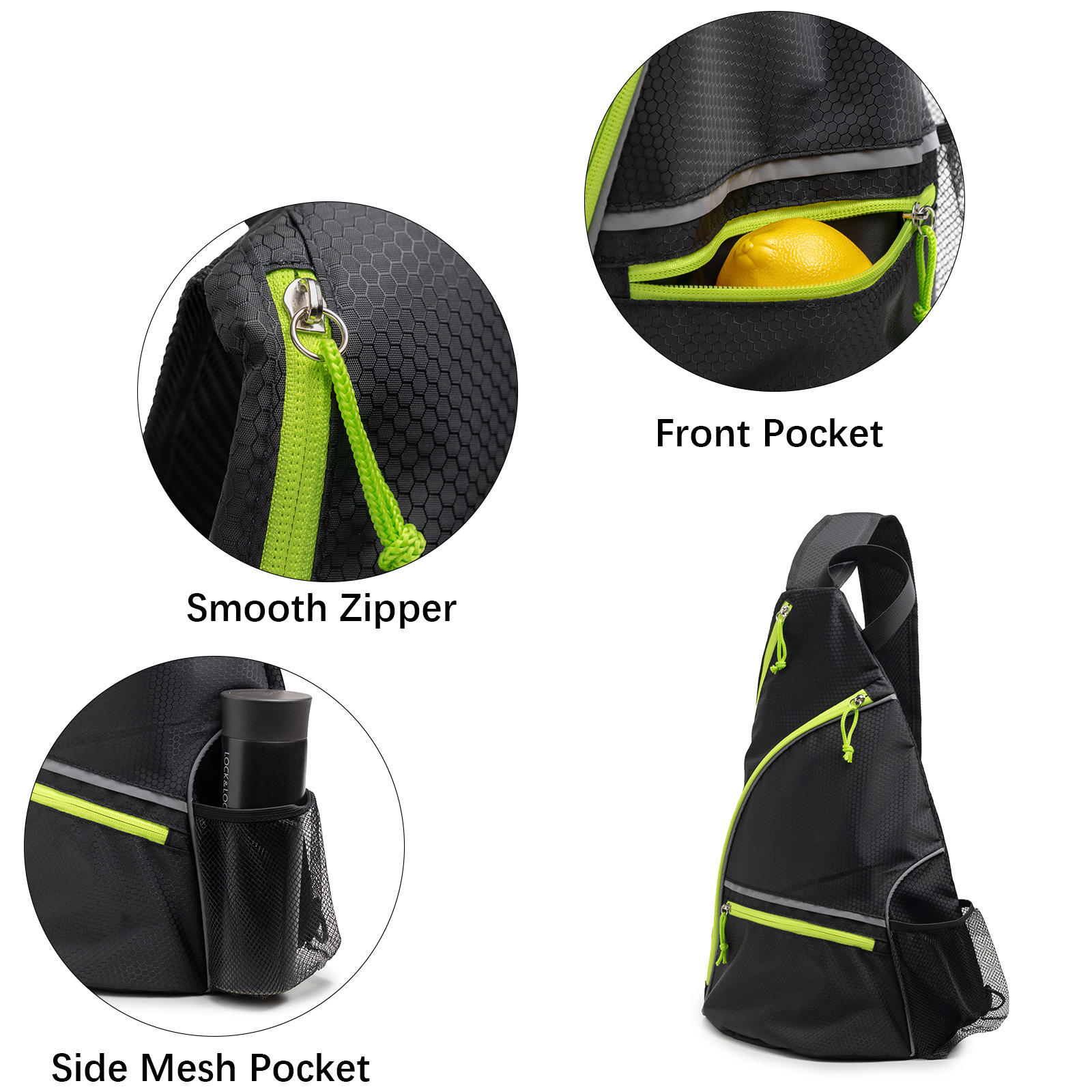 Unisex Portable Pickleball & Tennis Racket Bags Triangular Design Polyester Material Water Resistant 30-40L Capacity Sport Use