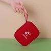 Portable Waterproof Polyester First Aid Kit Organizer Travel Medicine Storage Bag Zipper Closure Cosmetic Pouch