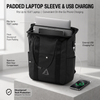 Custom Expandable Large Capacity Business Travel Backpack Water Resistant 15.6 Inch Laptop Tote Bag with External USB Port