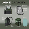 Customized Large Capacity Insulated Picnic Cooler Backpack Multifunctional Leakproof Thermal Bag with Tableware Set