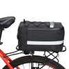 Advance Waterproof Polyester Bicycle Rear Rack Bag Large Capacity Bike Trunk Storage Pannier Reflective Strip Zip Phone Pocket