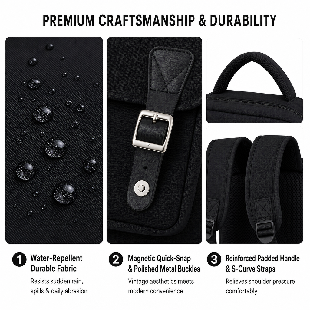 Advance Custom Fashion Simple Leisure High School Students Backpack Large Capacity Water-Resistant 15.6 Inch Computer Backpack