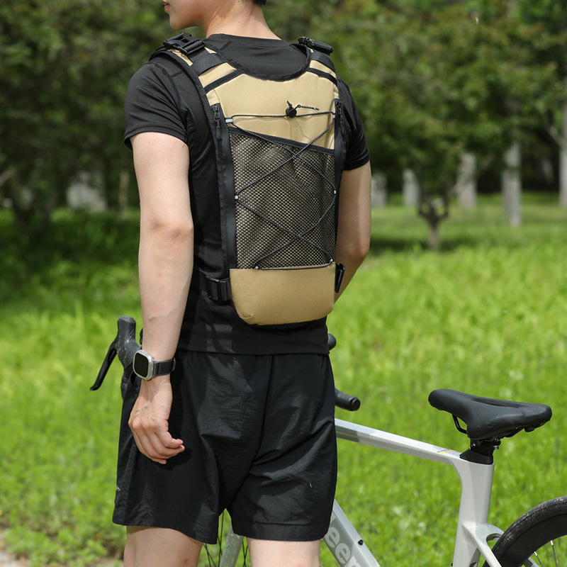 Hot Selling Nylon Vest Bag Customized Logo Multi-layer Pockets ultra Light Breathable Durable Tactical Chest Bag Men's 