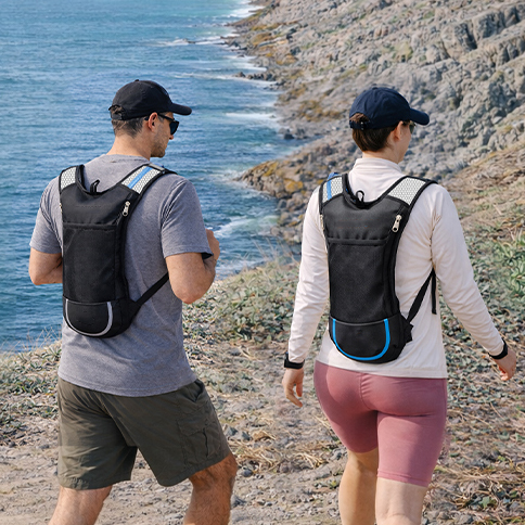 Bicycle Riding Backpack Water Bag Outdoor Breathable Travel Sports Bag Men's Women's Adjustable Strap Nylon Customized Softback