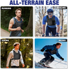Men's Tactical Running Vest with Lightweight Waterproof Hydration Bladder Adjustable Backpack Straps Reflective Water Bag