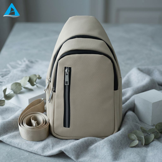 Unisex Cycling Chest Bag Casual Oxford Fabric Crossbody Bag with Zipper Closure Portable Fashion Design