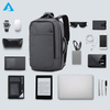 Factory Customized Logo Unisex Waterproof Internal Frame Backpack Black Cross-Border Laptop Bag with Polyester Lining
