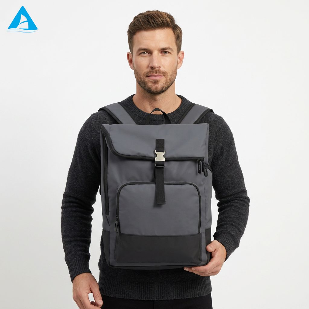Business Backpack Unisex High-end Large Capacity Duffle Bag Water-resistant Polyester Zipper Simple High Quality Computer