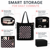 Advance Wholesale Plush Checkered Tote Bag Custom Lightweight Laptop Shoulder Bag with Drawstring Closure for Women