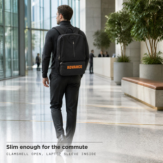 Factory Custom Minimalist Laptop Backpack for Men Women Lightweight Business Computer Bag with Front Zipper Pocket 