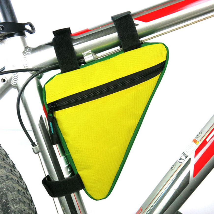 Advance Saddle Bag for Cycling Mountain Bike Triangle Tool Bag Top Tube Crossbar Bag Water Resistant Polyester Zipper Closure