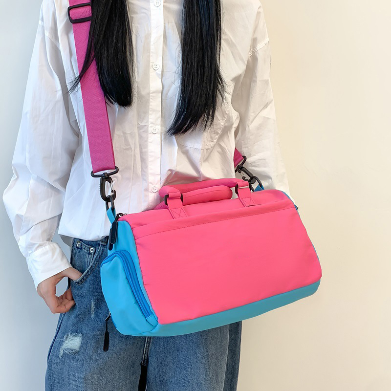 Multifunctional Colorful Travel Toiletry Bag Luggage Strap-On Duffle Cosmetic Storage Bag Fitness Travel Sports Tennis Bag