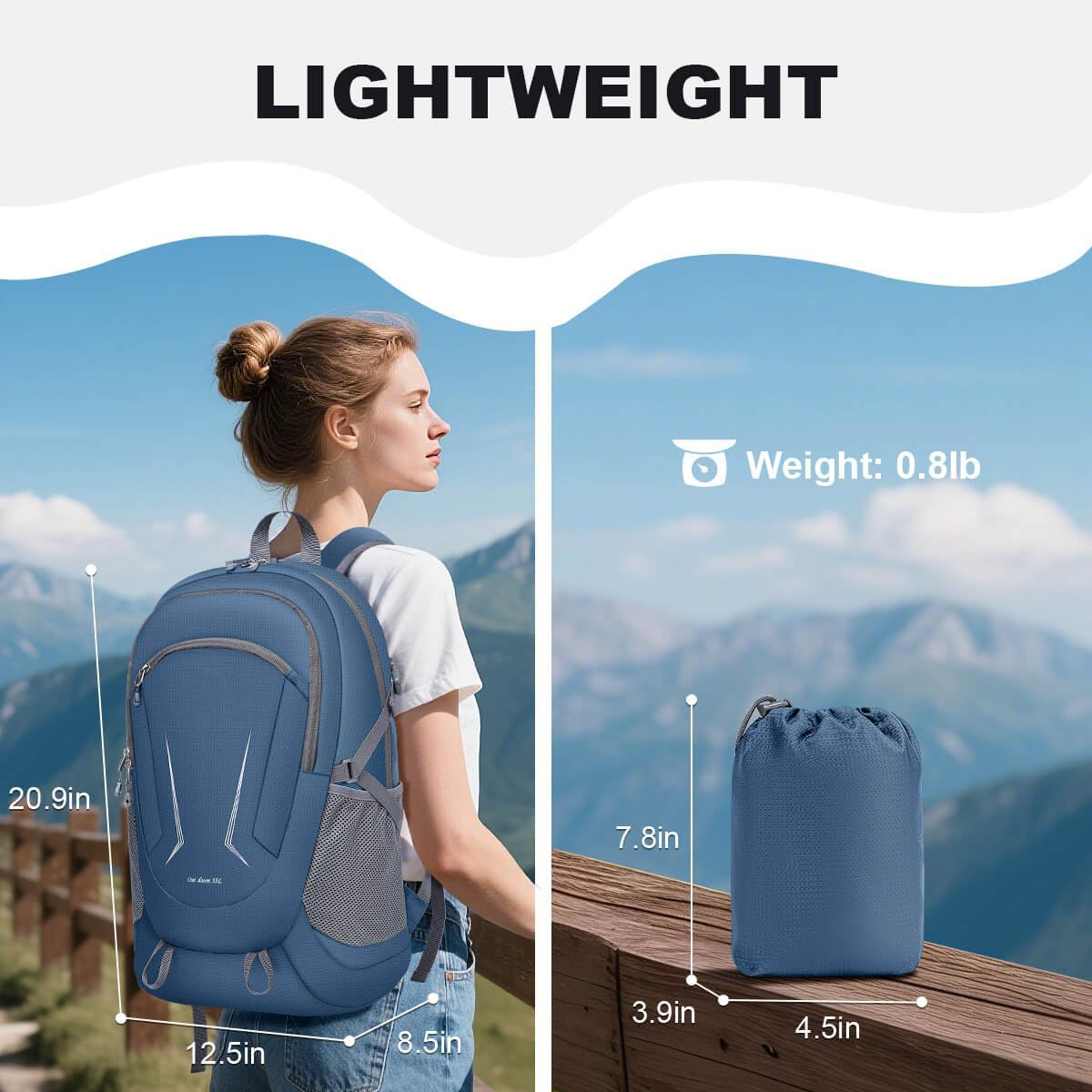 Factory Wholesale Foldable Waterproof Hiking Backpack Ultralight Outdoor Sports Backpack Portable Travel Climbing Backpacks