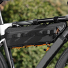 Polyester Waterproof Large Capacity Mountain Road Bicycle Bottom Tube Crossbeam Bag with Zipper Closure for Outdoor Sports