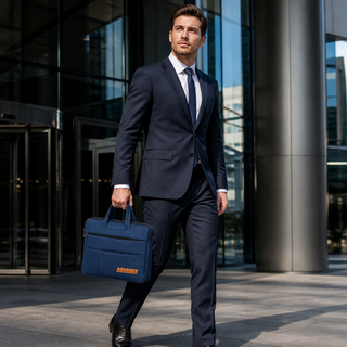 Custom Slim 15.6 Inch Laptop Bag Waterproof Oxford Briefcase Lightweight Shockproof Laptop Sleeve Carrying Case with Handles