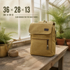 ADVANCE Custom Vintage Canvas Backpack with Flap Closure Lightweight Casual Daypack for School Travel and Daily Use