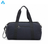 Navy Blue Gym Duffel Bag with Shoe Compartment Water Resistant Nylon Travel Weekender Bag with Detachable Strap for Men Women