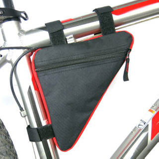 Advance Saddle Bag for Cycling Mountain Bike Triangle Tool Bag Top Tube Crossbar Bag Water Resistant Polyester Zipper Closure