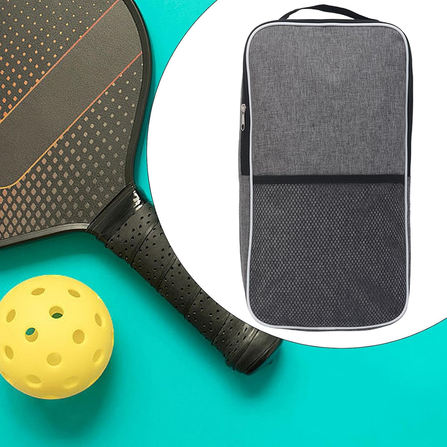 Pick Racket Bag Sports Outdoor Water Resistant Portable Ultra Light Training Storage Fashion Large Capacity Oxford Grey Handheld