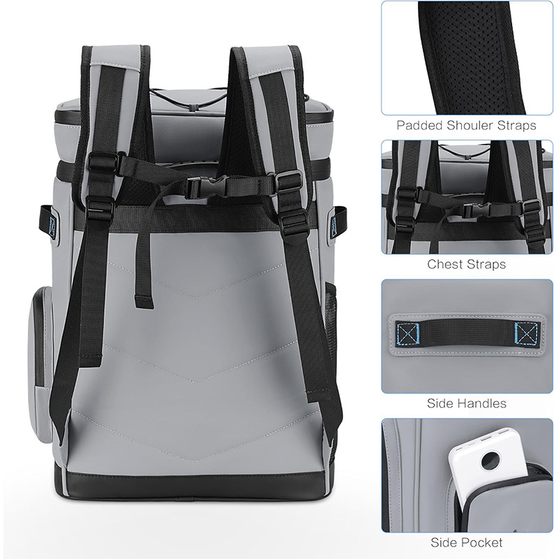 Customizabl New Arrival Insulated Cooler Backpack Picnic Thermal Lunch Bag Waterproof Leak-proof Double Shoulder Rucksack 