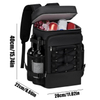 Customized Outdoor Double Compartment Insulated Cooler Backpack Large Capacity Leakproof Thermal Lunch Bag for Picnic Camping