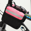 Fashion Bicycle Front Beam Bag Mountain Bike Mobile Phone Storage Waterproof Hanging Bag Riding Equipment Accessories Polyester
