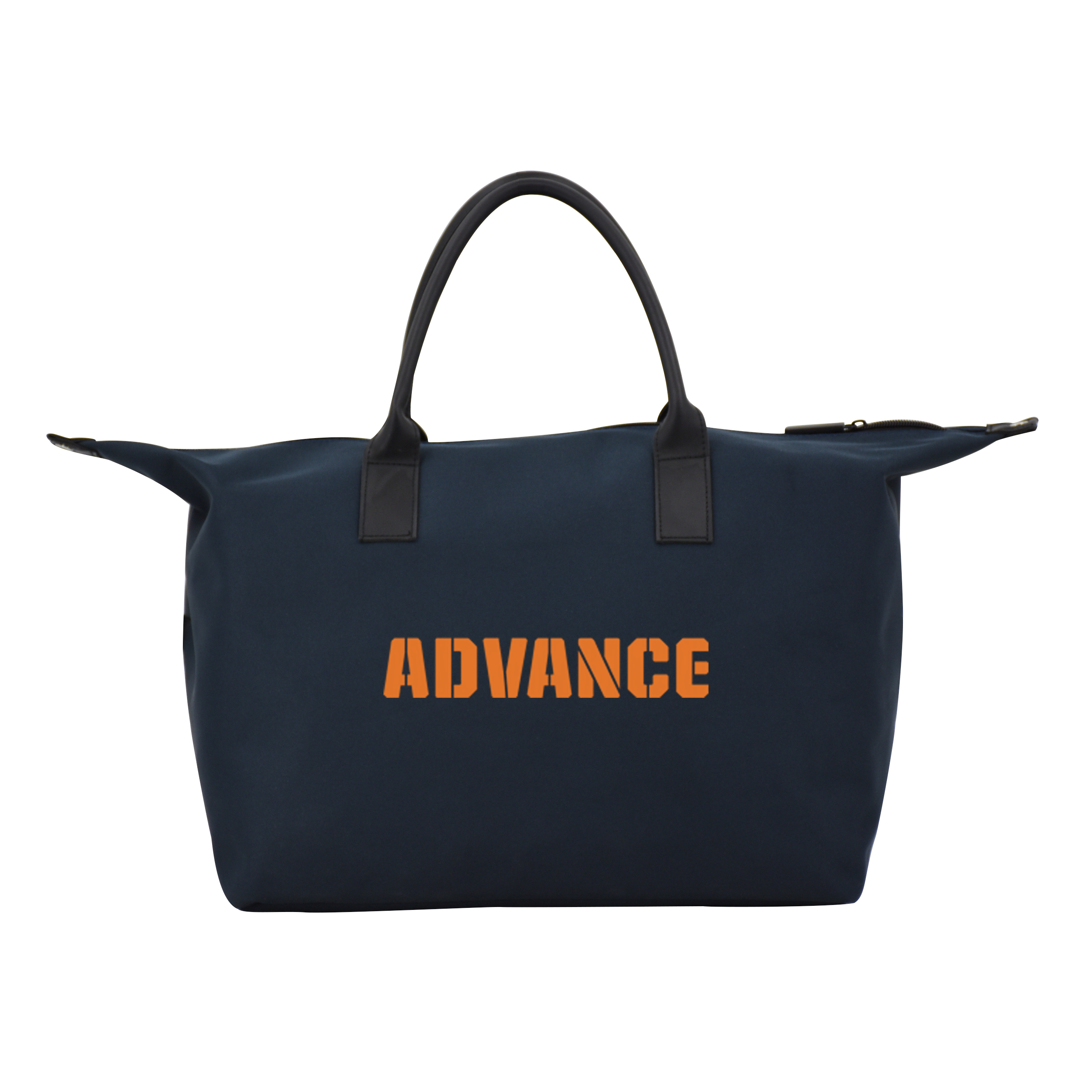 Wholesale Custom Polyester Travel Tote Bag Business Weekender Handbag Lightweight Overnight Bag with Magnetic Snap Ends
