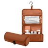Custom Polyester Large Capacity Waterproof Travel Hanging Cosmetic Bag Portable Foldable Roll up Toiletry Bag for Men Women