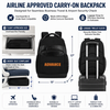Airline Approved Carry on Business Travel Laptop Backpack with Luggage Strap Lightweight Personal Item Bag for Men Women
